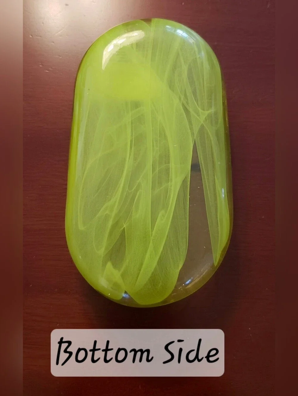 Green Glass Oval Serving Platter - Elegant Tableware